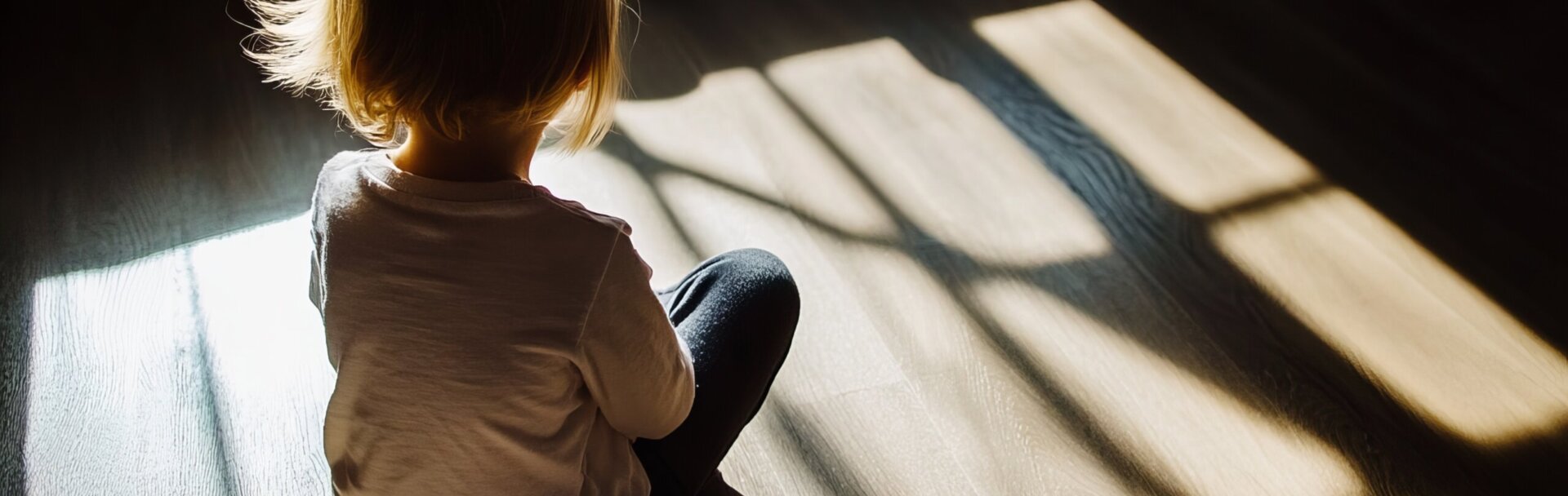 Ambulanz_Adobe_Stock_Kind_alleine_Rücken_sitzt am Boden_Traumazeichen_1255939041